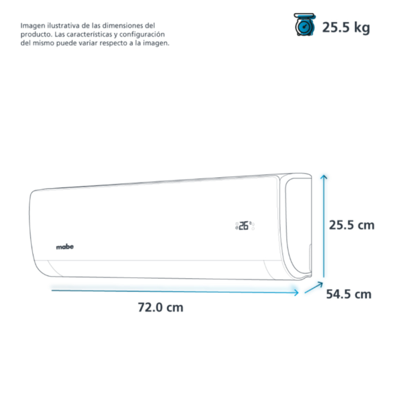 Mini Split Mabe Blanco Inverte