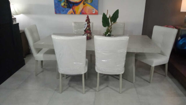 Antecomedor Toulouse Crema 6/sillas Ucrania